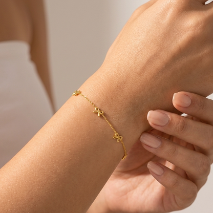 Lucienne Gold Bow Bracelet