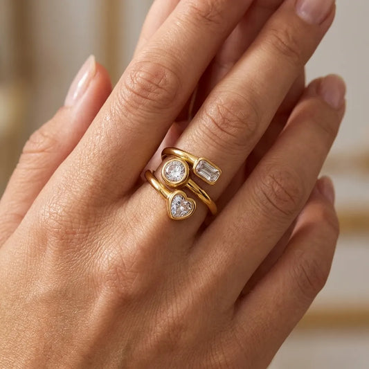 Amelina Layered Diamond Ring - Joie d’Or