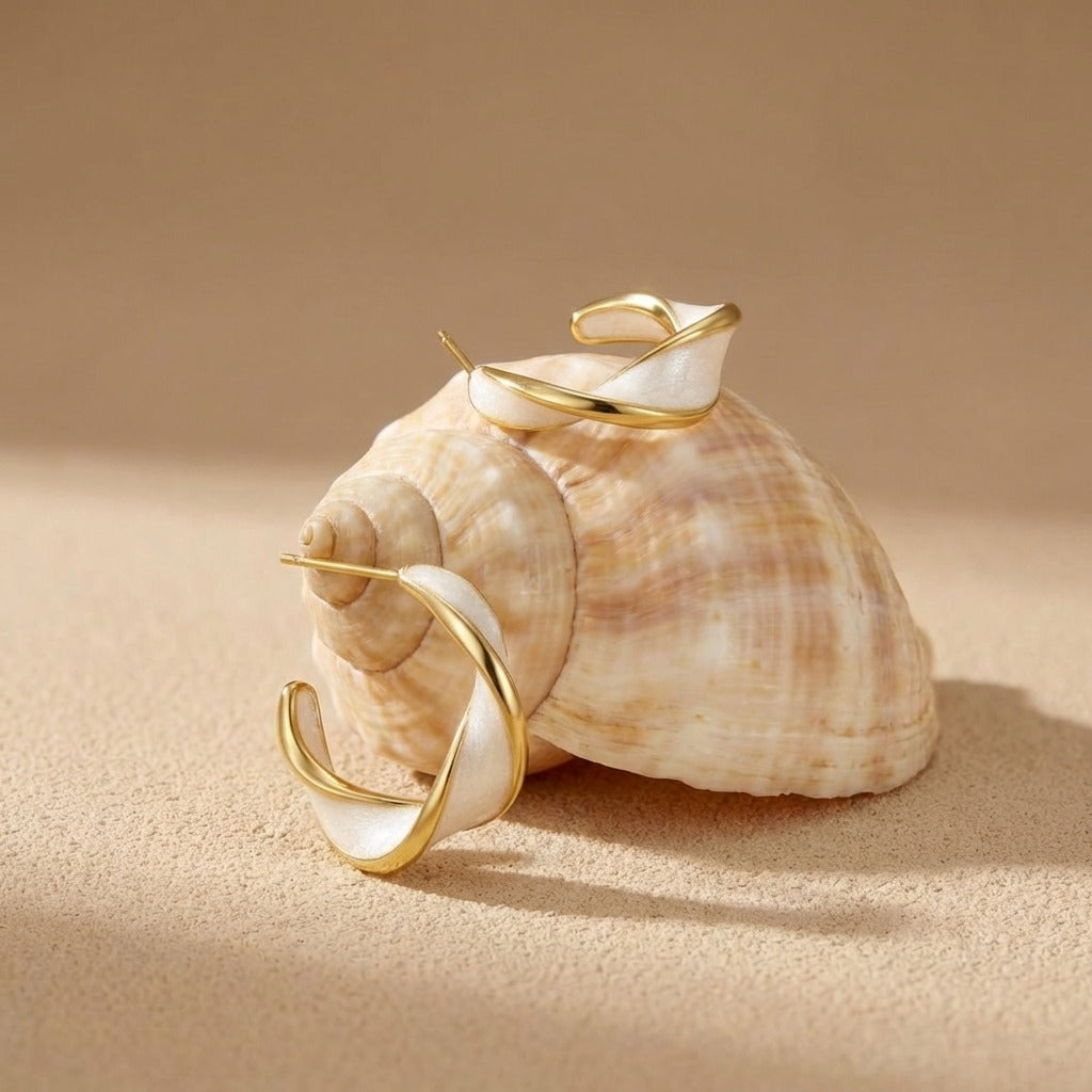 Antonela Twist Hoop Earrings - Joie d’Or