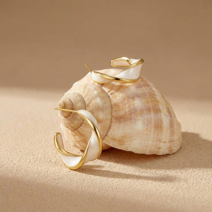 Antonela Twist Hoop Earrings - Joie d’Or