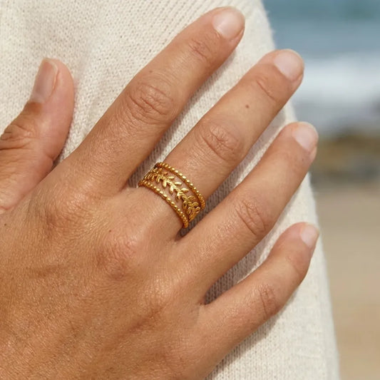 Maria Gold Leaf Ring - Joie d’Or