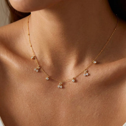 Cherry Cluster Charm Necklace - Joie d’Or