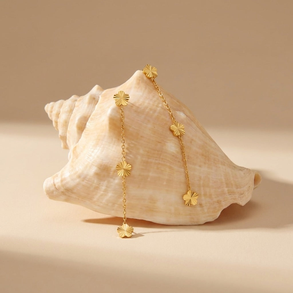 Juliette Floral Chain Earrings - Joie d’Or