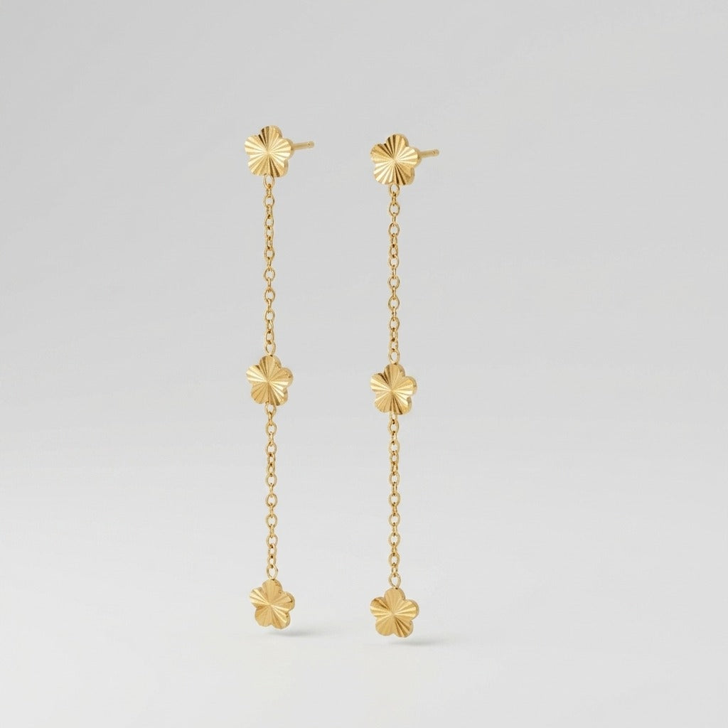 Juliette Floral Chain Earrings - Joie d’Or