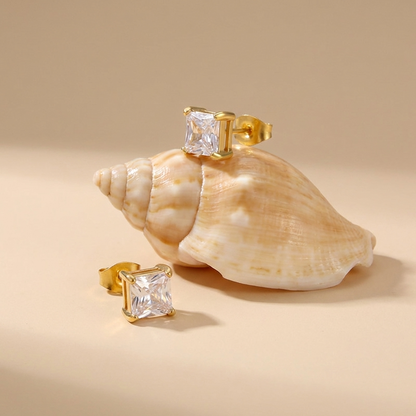 Mia Mini Square Earrings - Joie d’Or
