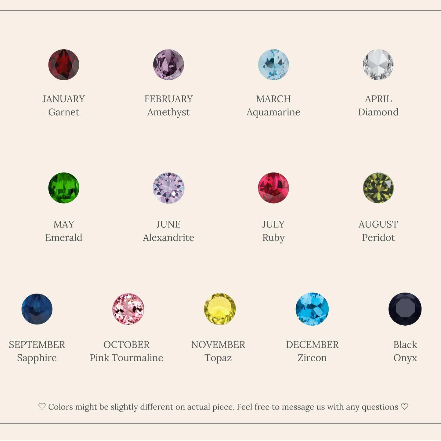 Lola Pearl & Birthstone Necklace