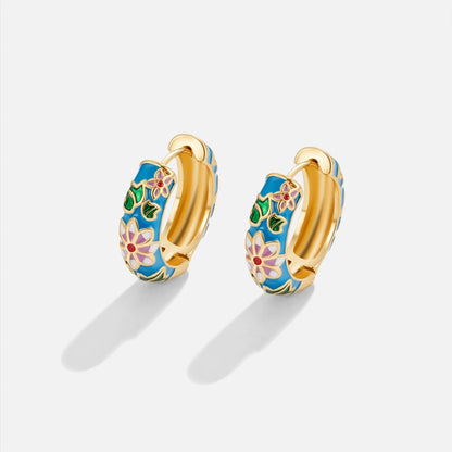 Manon Bloom Enamel Earrings