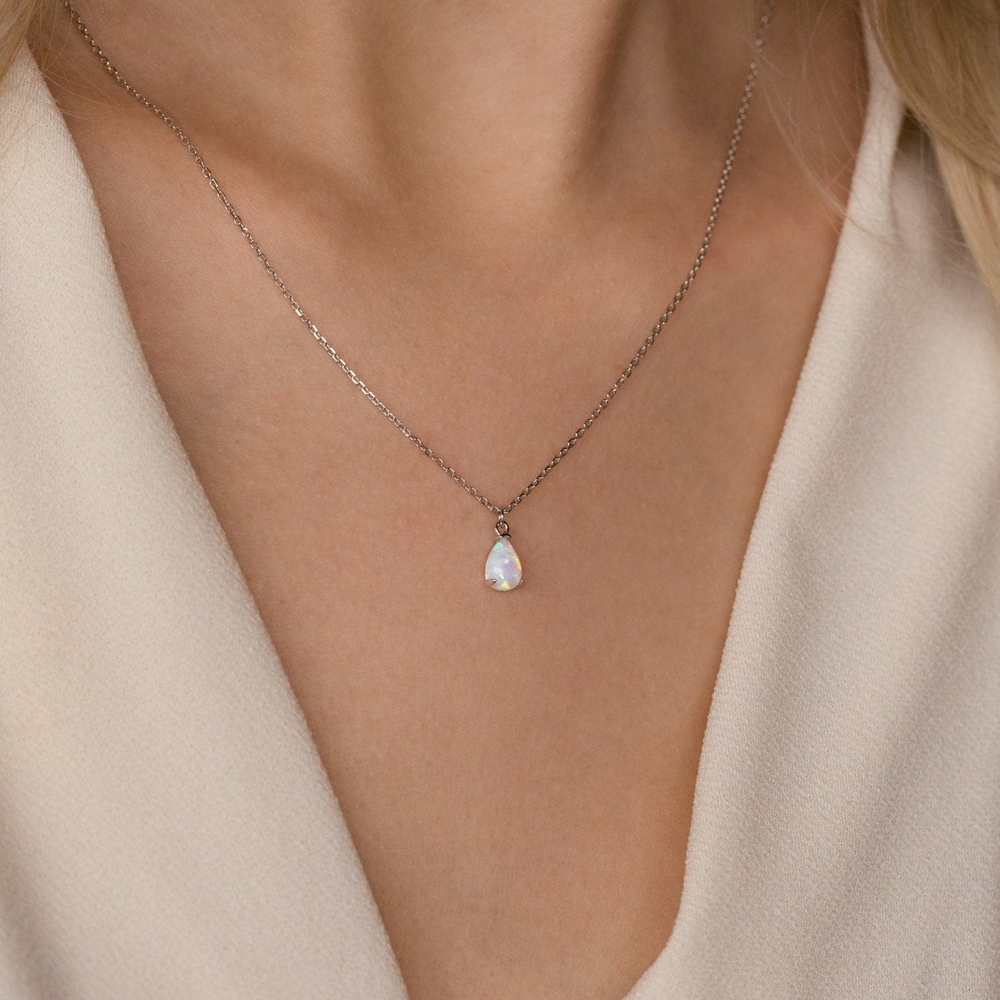 Sophie Opal Drop Necklace