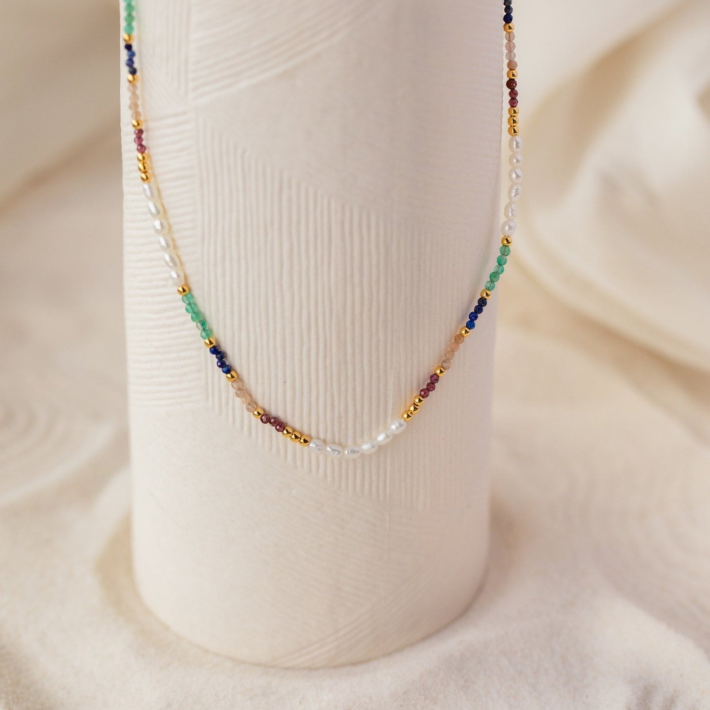 Sienna Rainbow Beaded Necklace