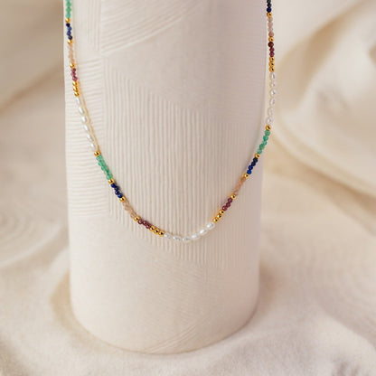 Sienna Rainbow Beaded Necklace