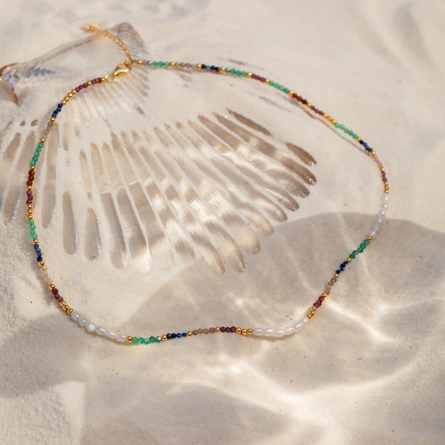 Sienna Rainbow Beaded Necklace