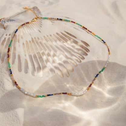 Sienna Rainbow Beaded Necklace