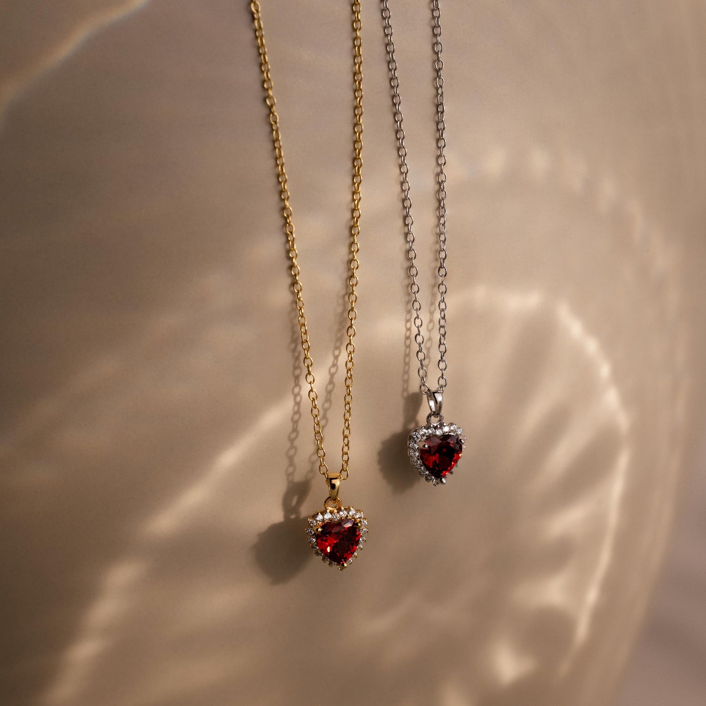 Colette Pave Heart Necklace
