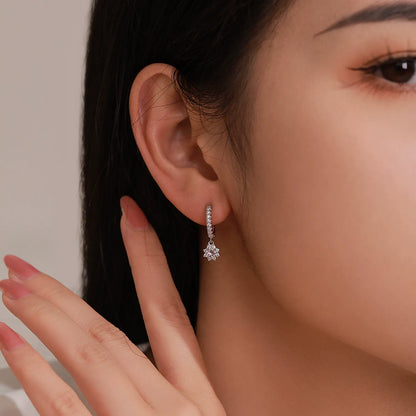 Juliette Rosé Crystal Hoops