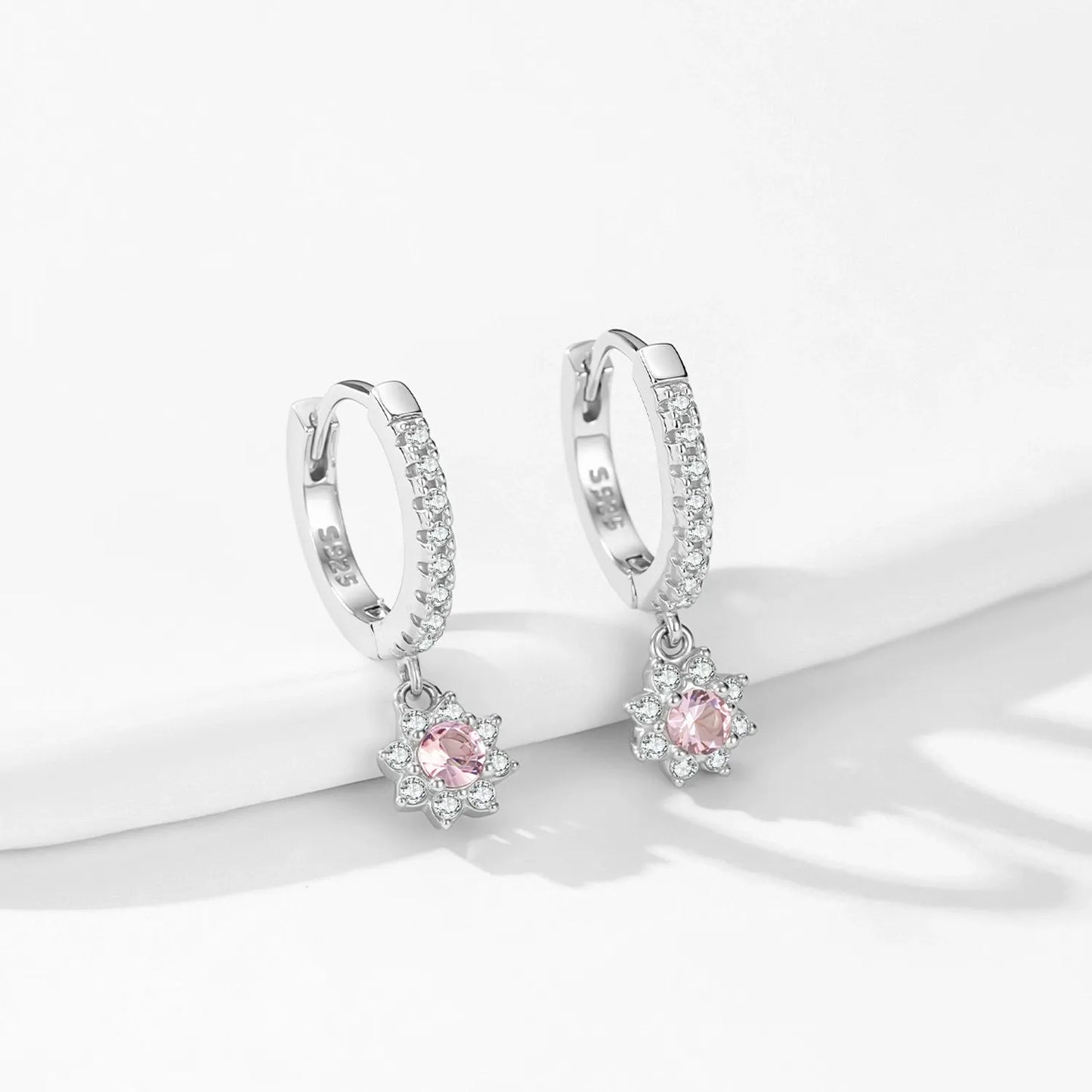 Juliette Rosé Crystal Hoops