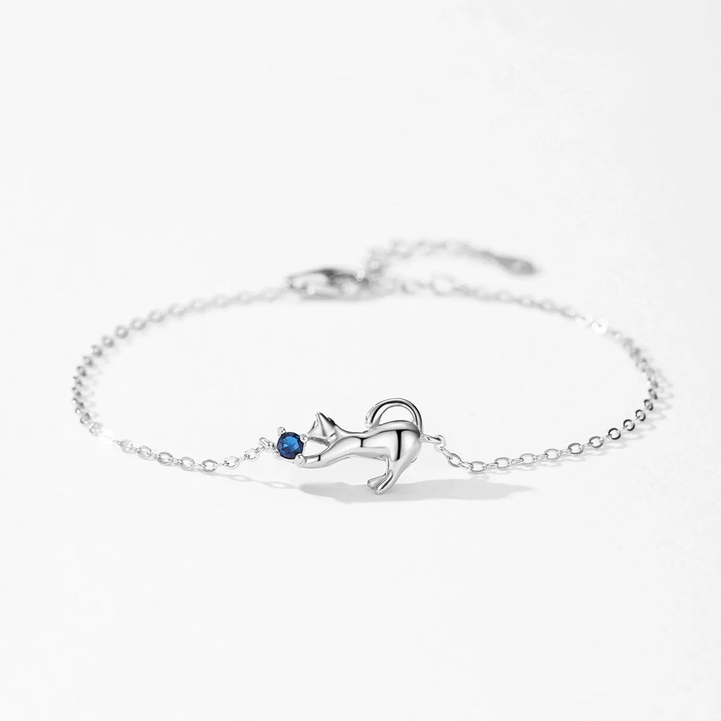 Amélie Silver Kitten Bracelet