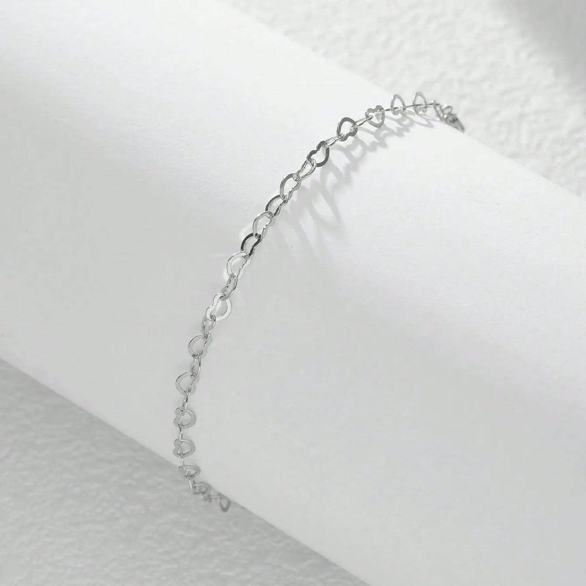 Élodie Chain Heart Anklet - Joie d’Or