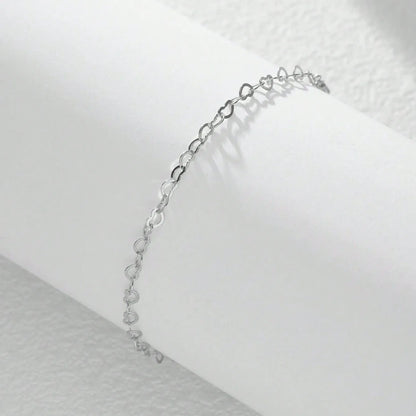 Élodie Chain Heart Anklet