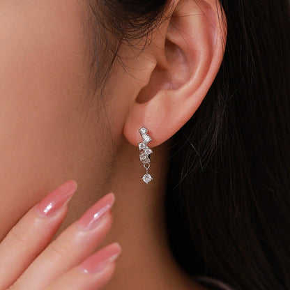 Lilou Crystal Drop Hoops