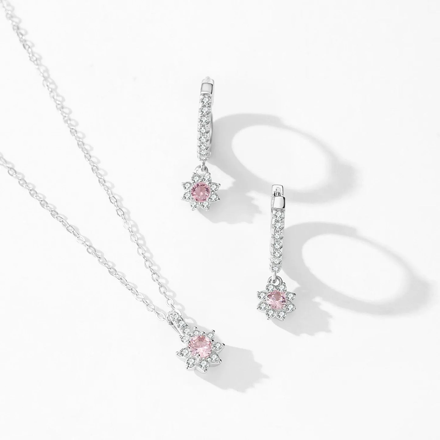 Juliette Rosé Crystal Hoops