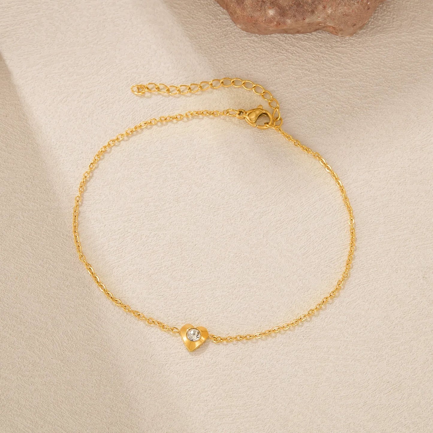 Amélie Heart Anklet
