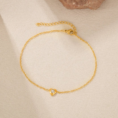 Amélie Heart Anklet