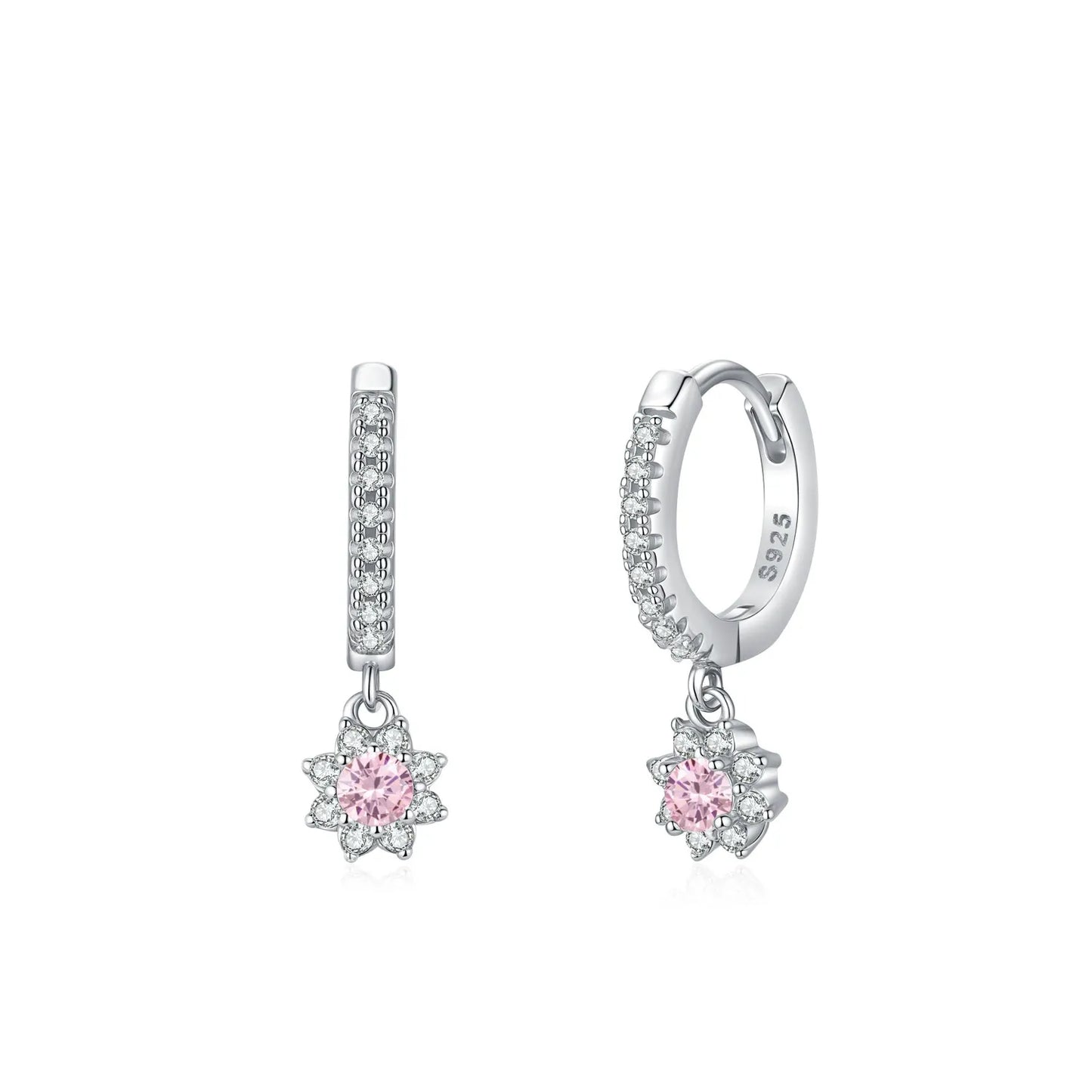 Juliette Rosé Crystal Hoops