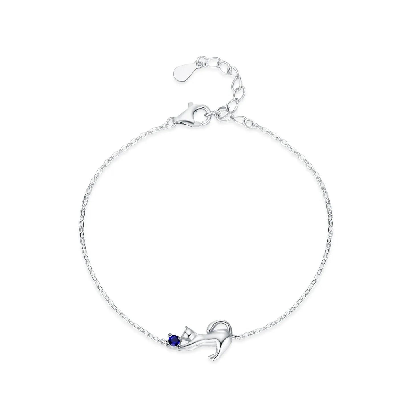 Amélie Silver Kitten Bracelet
