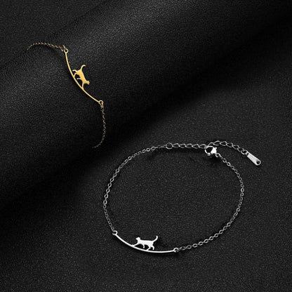 Isabella Walking Cat Anklet