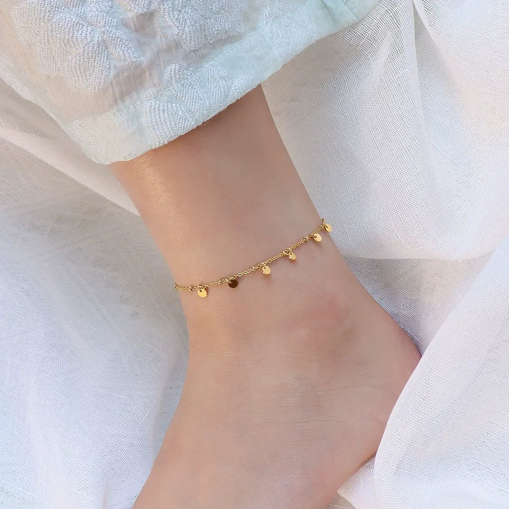 Lucie Dot Charm Anklet