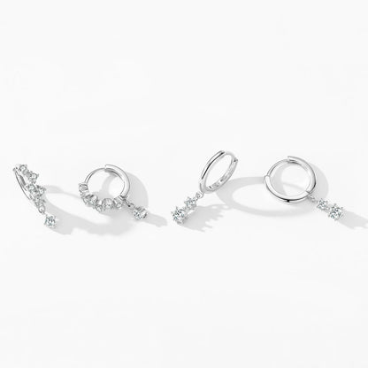 Lilou Crystal Drop Hoops
