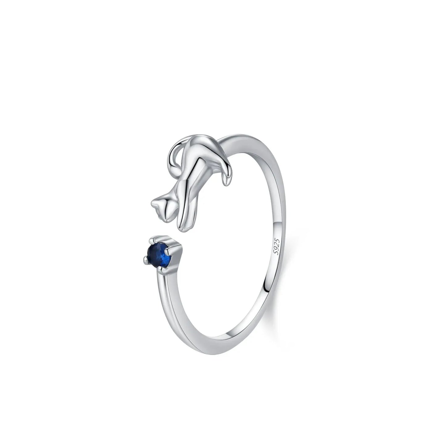Amélie Silver Kitten Ring