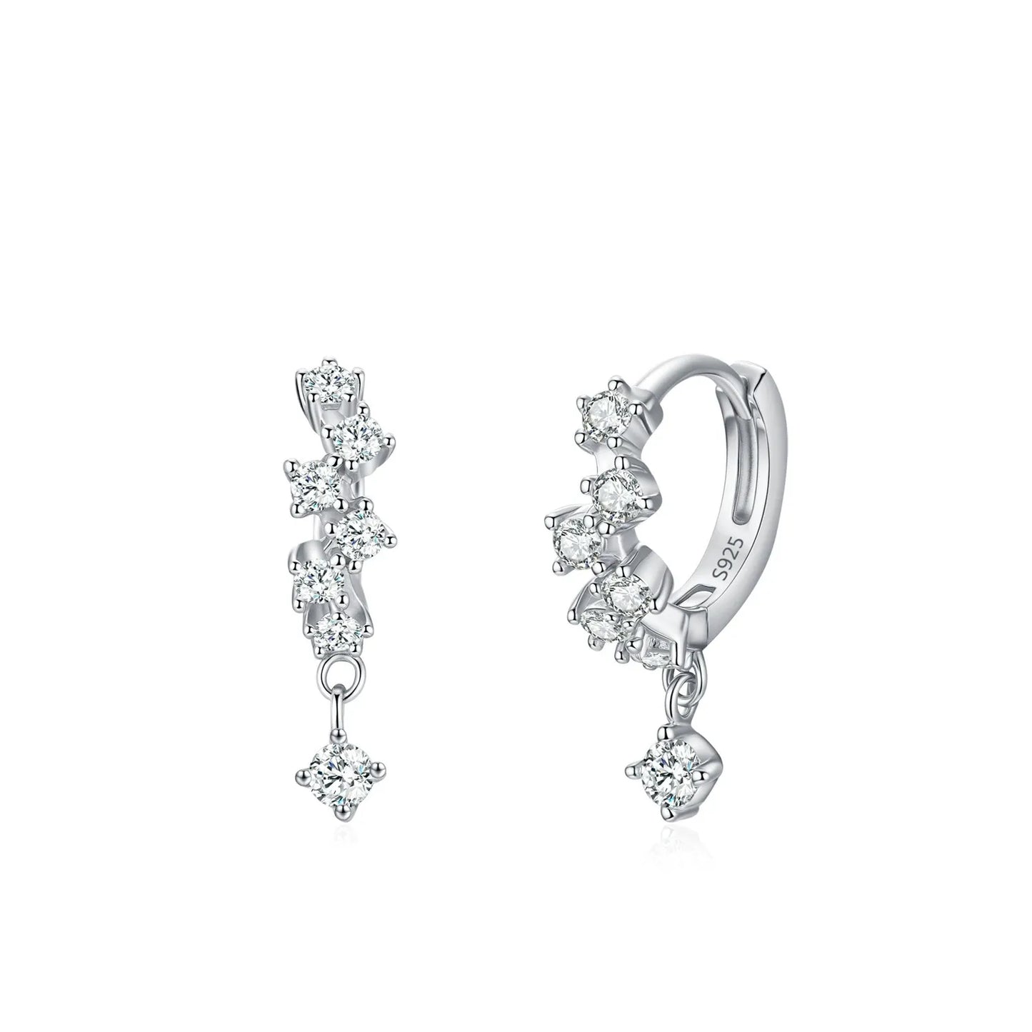 Lilou Crystal Drop Hoops