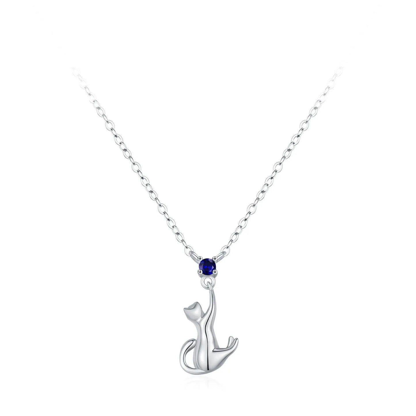 Amélie Silver Kitten Necklace