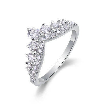 Lydia Crystal Crown Ring