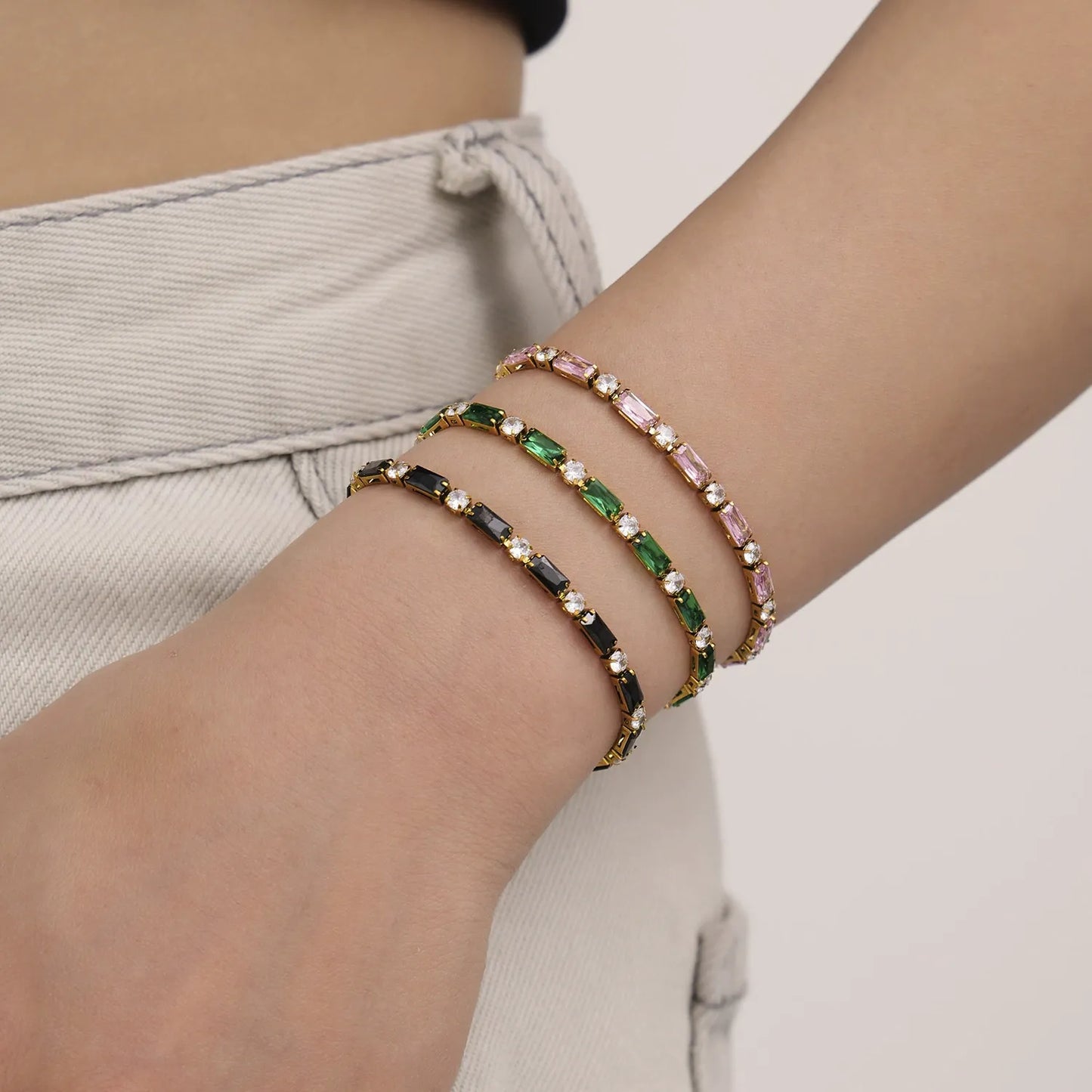 Aurélie Crystal Tennis Bracelet