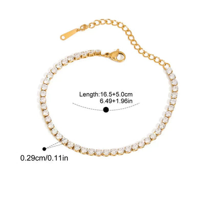 Léa Double Tennis Bracelet Set