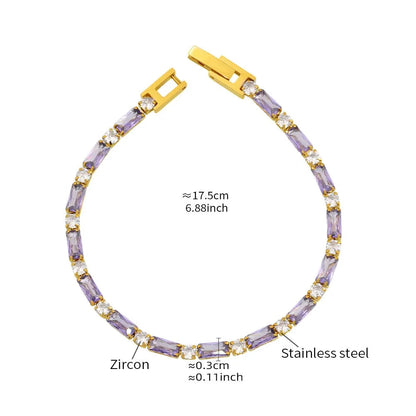 Aurélie Crystal Tennis Bracelet