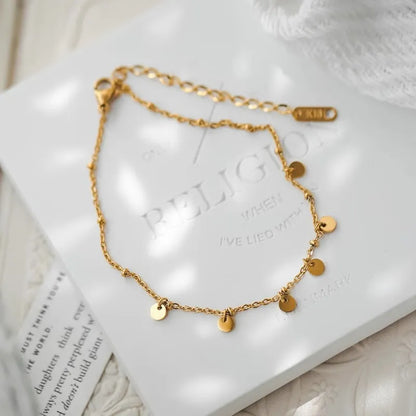 Lucie Dot Charm Anklet