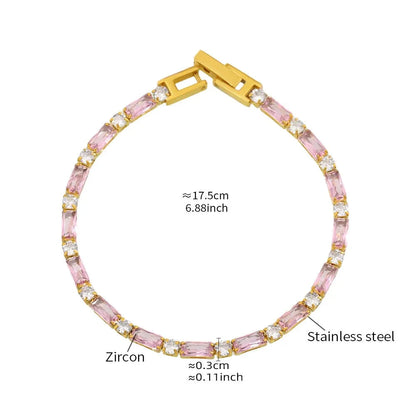 Aurélie Crystal Tennis Bracelet