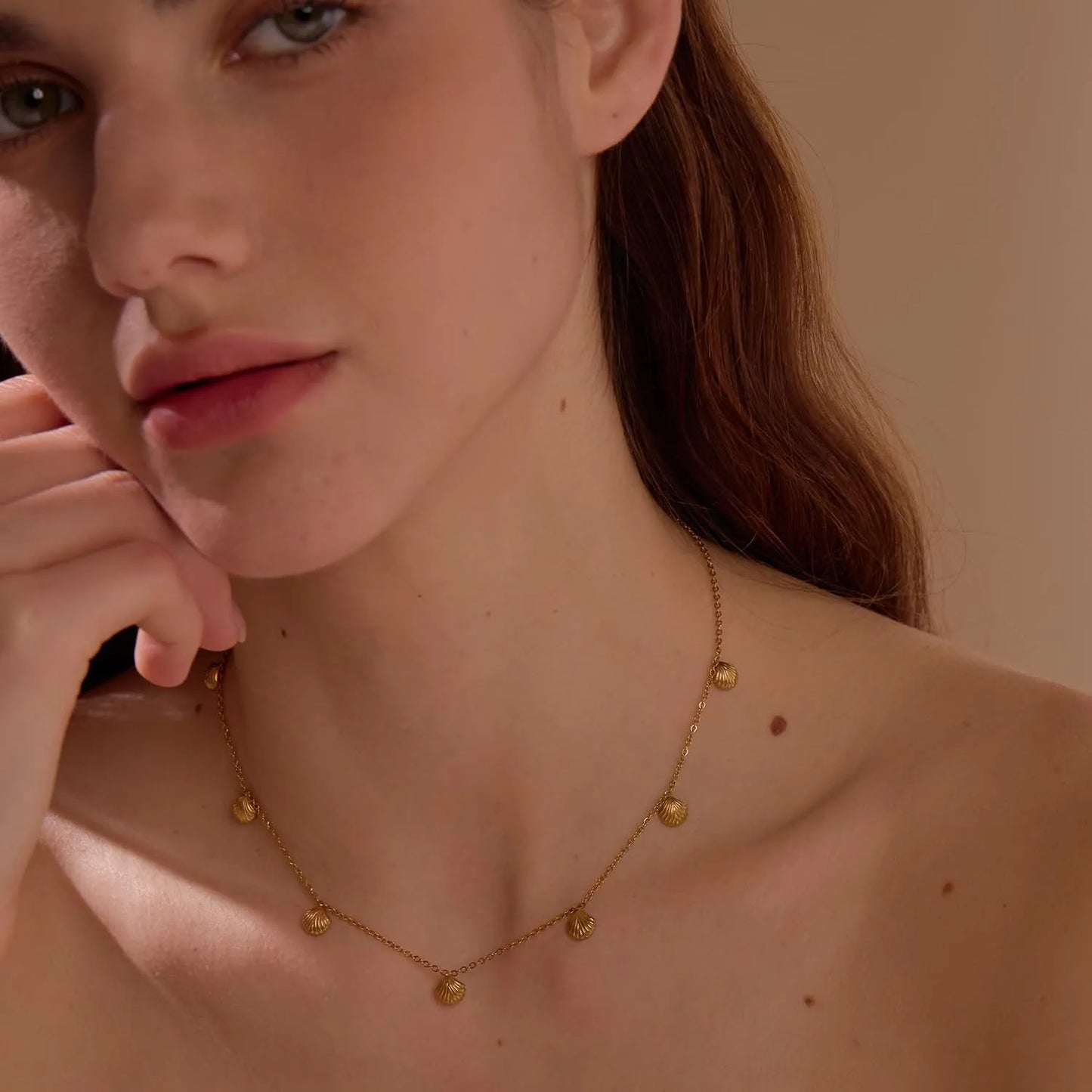 Sirena Gold Shell Necklace