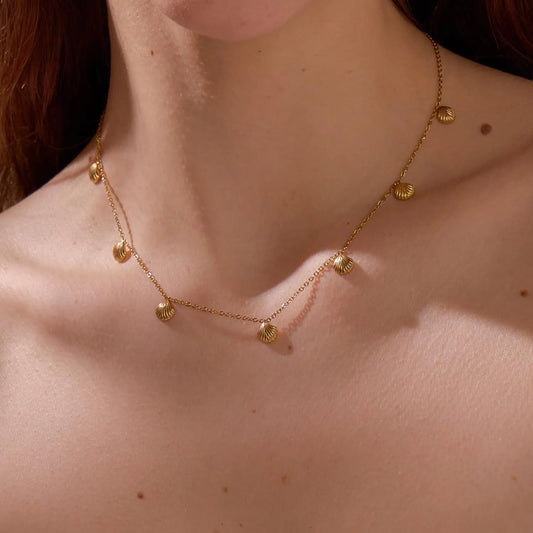 Sirena Gold Shell Necklace