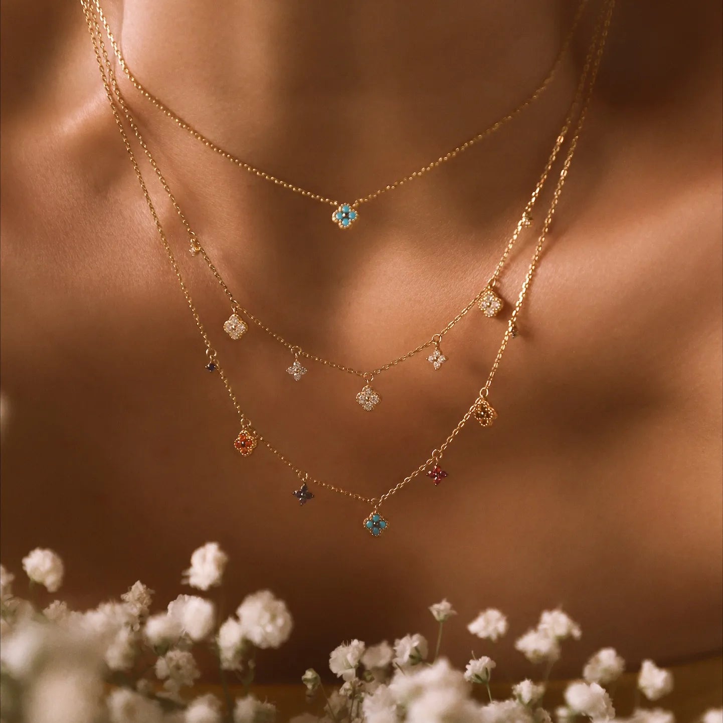 Aurélie Prism Charm Necklace