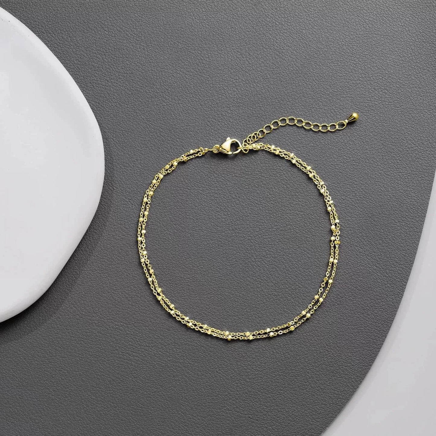 Wren Layered Chain Anklet