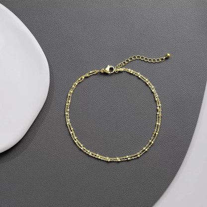 Wren Layered Chain Anklet