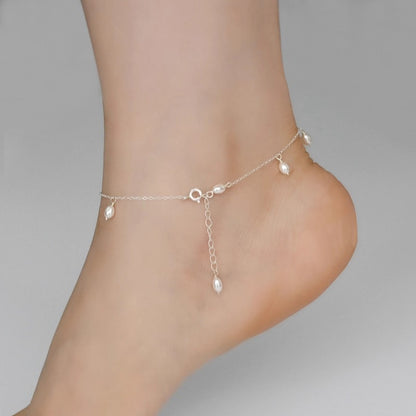 Élise Drop Pearls Anklet