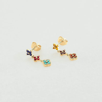 Aurélie Glimmer Cluster Earrings