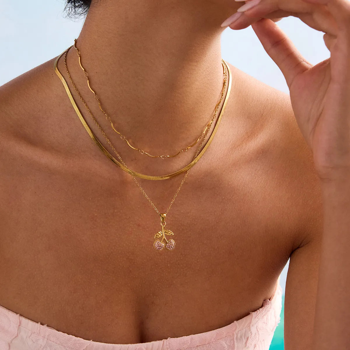 Cherry Pendant Necklace