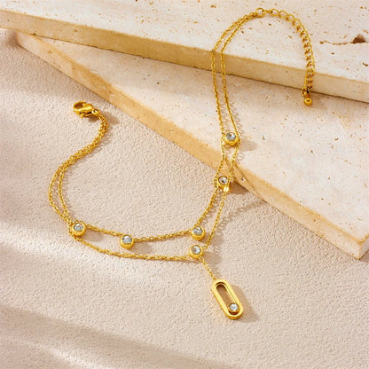 Isola Crystal Charm Anklet