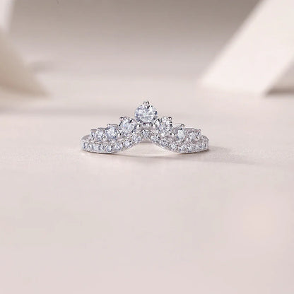 Lydia Crystal Crown Ring